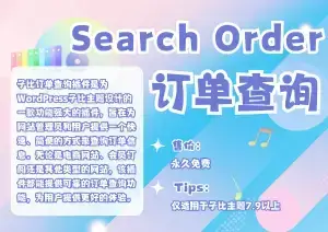子比主题-订单查询插件 – 快速查询网站订单的利器-MS应用