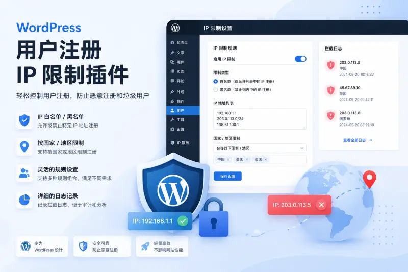 WordPress-用户注册 IP 限制插件-MS应用